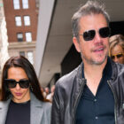 Matt Damon and Wife Luciana Barroso Hold Hands at NYFW: Photos