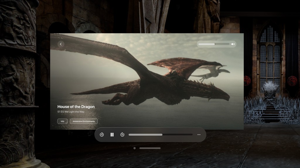 Max Iron Throne Room parmi plus de 600 applications sur le casque de réalité virtuelle Apple – Deadline