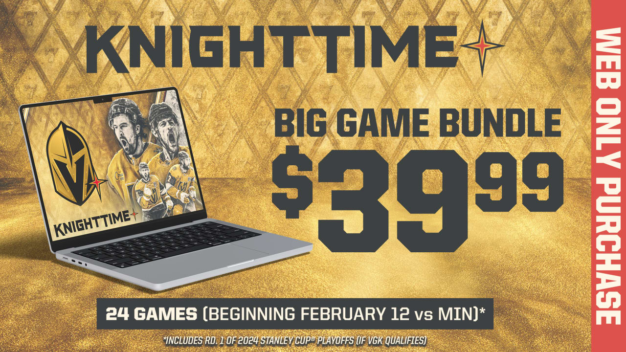 Nouveau pack “Big Game” sur KnightTime+ avec les Vegas Golden Knights