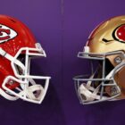 NFL helmets: Chiefs vs 49ers for Super Bowl 2024