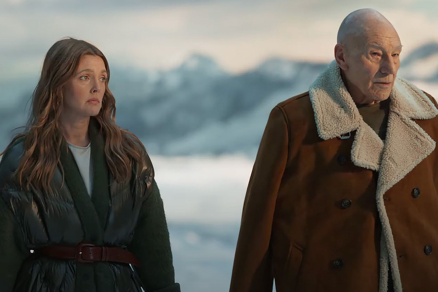 Patrick Stewart demande à Drew Barrymore de se taire dans la publicité Paramount+