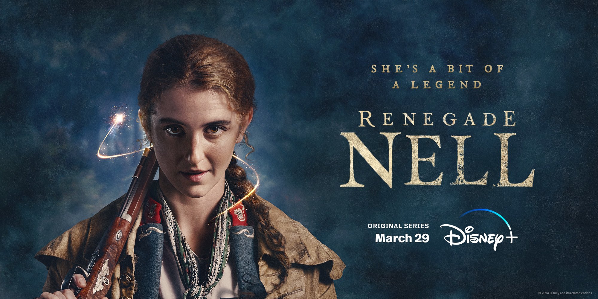 Poster inédit de la série originale Disney+ “Renegade Nell” dévoilé