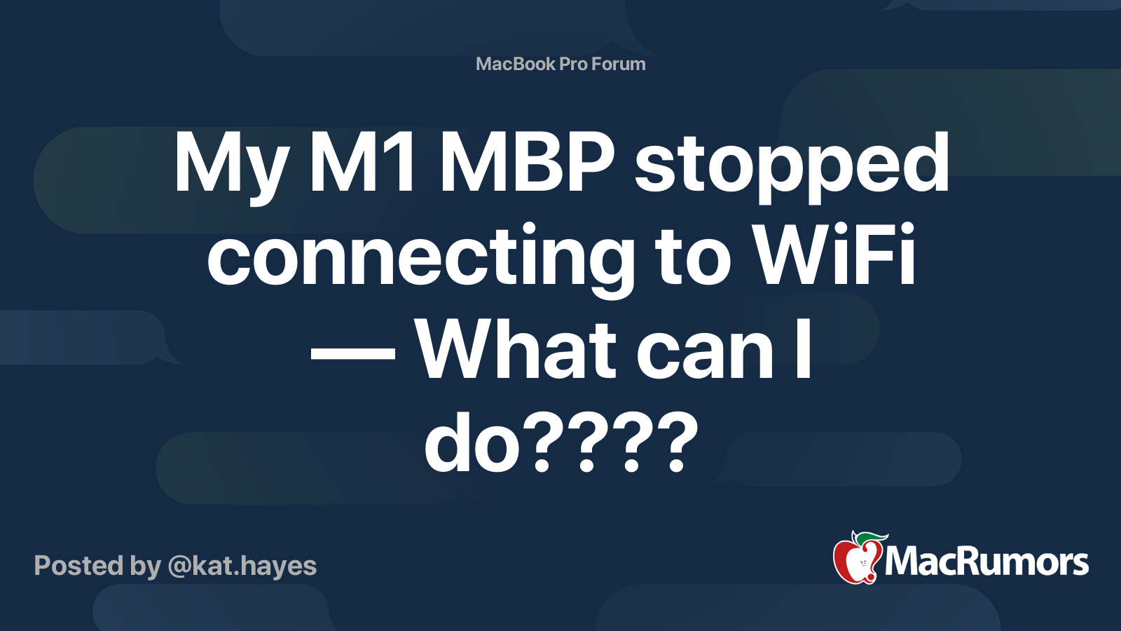 Problème de connexion WiFi sur mon M1 MBP : Solutions possibles