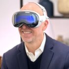 Lance Ulanoff wearing Apple Vision Pro