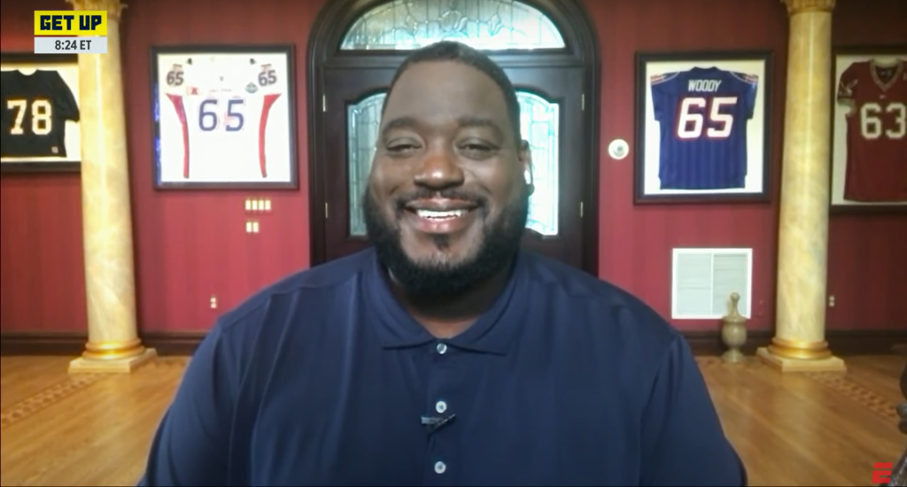 Réaction émouvante de Damien Woody sur la série des Patriots