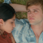 Ambika Mod as Emma and Leo Woodall as Dexter in 'One Day'