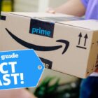 Amazon Prime box being delivered to someone