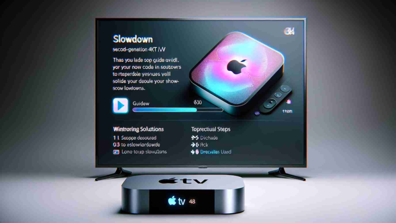 Solutions contre les ralentissements de l’Apple TV 4K 2e génération