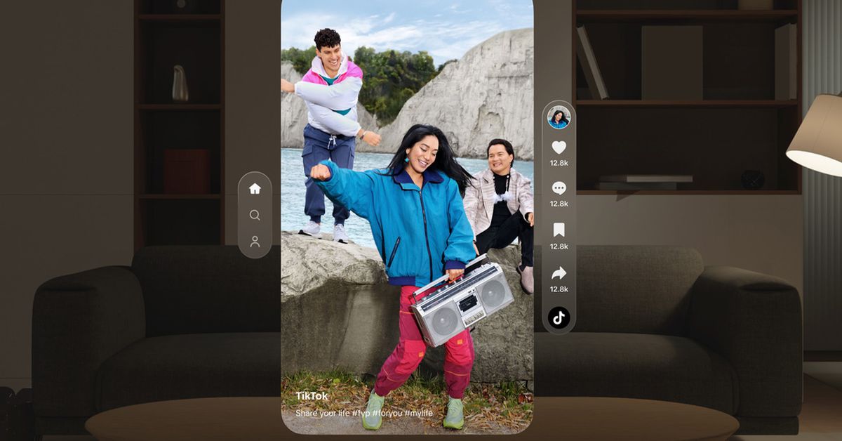 TikTok lance son application native pour Vision Pro