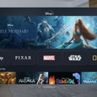 Disney+ running on the Apple Vision Pro