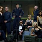 The main cast of Battlestar Galactica