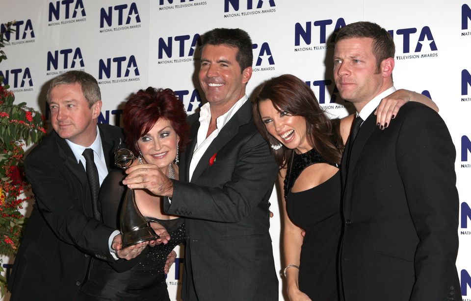 Louis Walsh, Sharon Osbourne, Simon Cowell, Dannii Minogue et Dermot O’Leary. (Steve Parsons/PA)