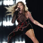 Taylor Swift performing in Singapore