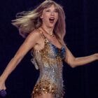 Taylor Swift performs during The Eras Tour at SoFi Stadium in Inglewood Monday, Aug. 7, 2023.