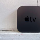 Apple TV 4K standing up