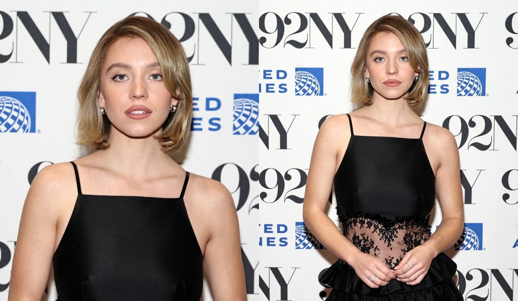 Sydney Sweeney sublime en robe noire à dentelle à New York