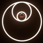 3 rings on a black background.