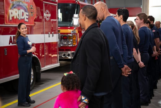 Lining Up for Pride - Station 19 Season 7 Episode 3