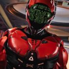 Max Beyond; a red armoured person in a film made using Unreal Engine 5