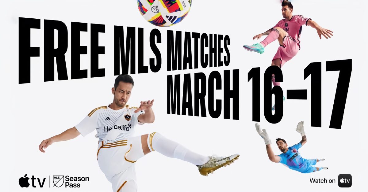 Apple TV offre gratuitement tous les matchs de soccer ce week-end sur l’application !