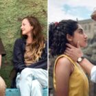 Domhnall Gleeson and Andrea Riseborough in 
