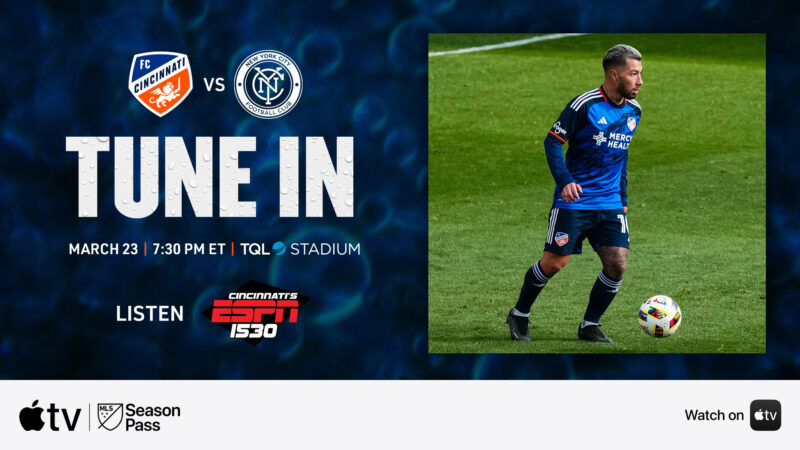 FC Cincinnati vs New York City FC: Comment suivre en direct sur MLS Season Pass