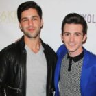 josh Peck and Drake Bell in 2014 on the red carpet