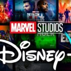 Marvel Studios and Disney Plus logos, Marvel show tiles