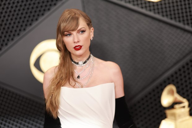 Taylor Swift attends the 66th GRAMMY Awards at Crypto.com Arena on February 04, 2024 in Los Angeles, California. (Matt Winkelmeyer/Getty Images for The Recording Academy)
