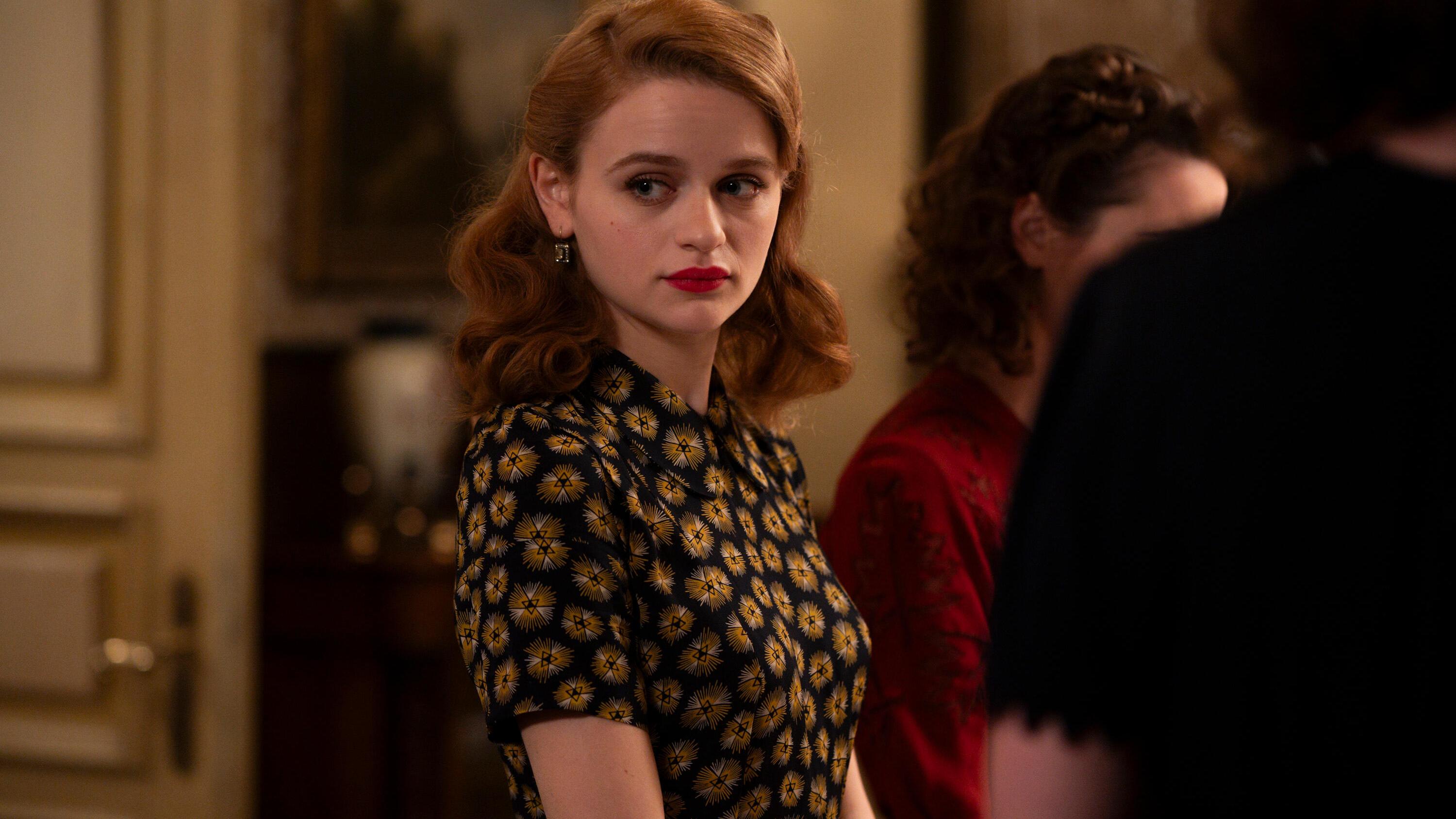 We Were the Lucky Ones -- “Radom” - Episode 101 -- The Kurc family celebrates Passover in Radom, Poland. One year later, the onset of World War II forces a devastating separation. Halina (Joey King), shown. (Photo by: Vlad Cioplea/Hulu)