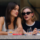 Kate Harrison and Chloe Grace Moretz at the US Open