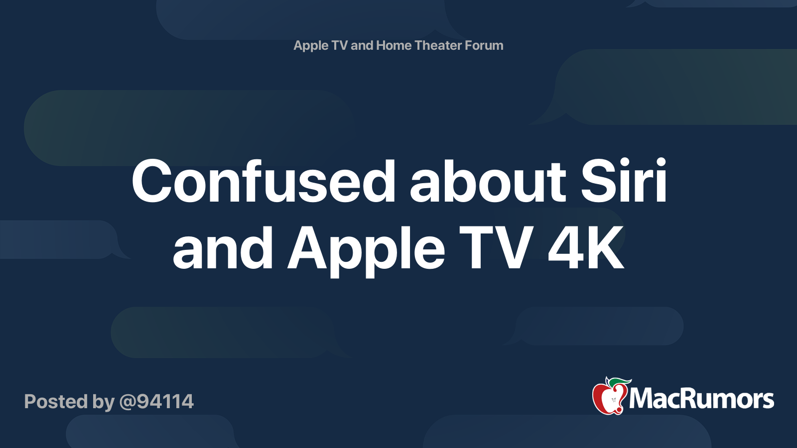 Apple TV 4K ne répond pas à Siri correctement