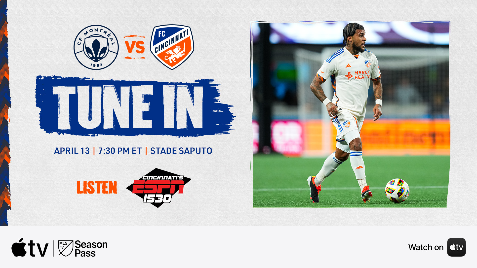 Comment regarder et suivre le match CF Montréal vs FC Cincinnati le 13 avril à 19h30 ET
