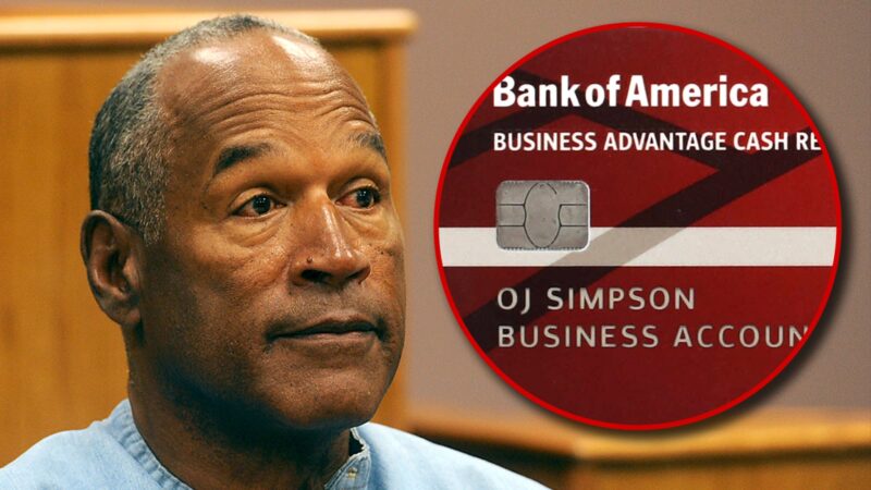 La carte de crédit de la Bank of America d’O.J. Simpson proposée aux enchères