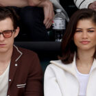 Tom Holland and Zendaya at a tennis match