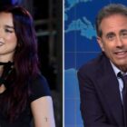 Dua Lipa, Jerry Seinfeld on 