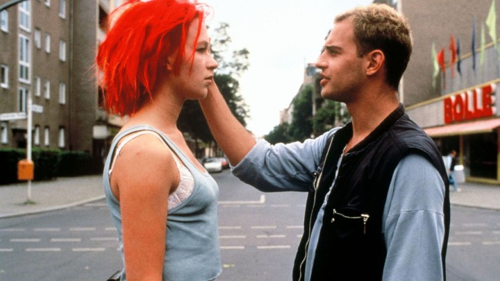 Franka Potente and Moritz Bleibtreu in Run Lola Run.