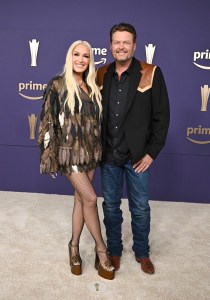 Gwen Stefani and Blake Shelton at the 59th Academy of Country Music Awards from Ford Center at The Star on May 16, 2024 in Frisco, Texas.