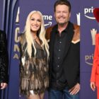 Reba McEntire, Gwen Stefani and Blake Shelton, and Lainey Wilson at the 59th Academy of Country Music Awards from Ford Center at The Star on May 16, 2024 in Frisco, Texas.