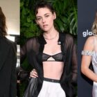 Katie Holmes, Kristen Stewart and Sydney Sweeney in 2024, exposed bra trend, peekaboo bra trend, bralette, Chanel, Michael Kors, Miu Miu, fashion week, red carpet