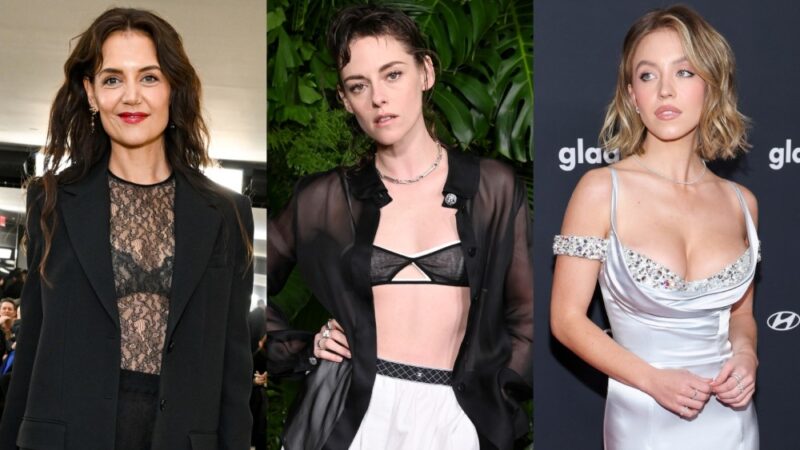 Stars adoptent la tendance soutien-gorge peekaboo : Natalie Portman, Sydney Sweeney et Katie Holmes brillent en 2024