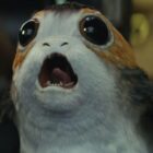 A porg screams