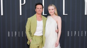 LOS ANGELES, CALIFORNIA - APRIL 03: (L-R) Andrew Scott and Dakota Fanning attend the world premiere of Netflix's "Ripley" at The Egyptian Theatre Hollywood on April 03, 2024 in Los Angeles, California. (Photo by Charley Gallay/Getty Images for Netflix)