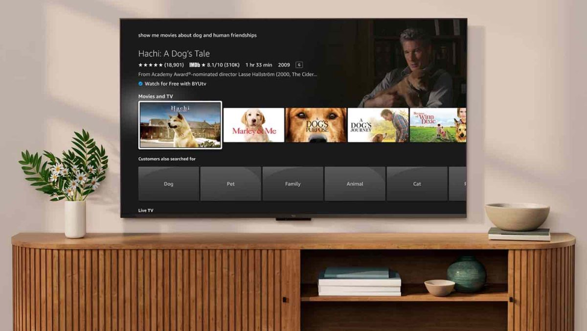 Amazon lance une recherche améliorée sur Fire TV : découvrez de nouvelles recommendations de films.