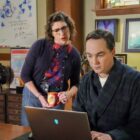 Mayim Bialik and Jim Parsons in 
