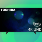 Front-facing Toshiba 43-inch 4K television.