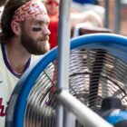 Sunday's early start time should help Bryce Harper and the rest of the Phillies stay cool in their final game against the Arizona Diamondbacks.