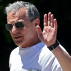 SUN VALLEY, IDAHO - JULY 11: CEO of Disney Bob Iger arrives at the Sun Valley Lodge for the Allen & Company Sun Valley Conference on July 11, 2023 in Sun Valley, Idaho. Every July, some of the world's most wealthy and powerful businesspeople from the media, finance, technology, and political spheres converge at the Sun Valley Resort for the exclusive weeklong conference. (Photo by Kevin Dietsch/Getty Images)