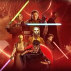 The main promotional artwork for Star Wars: The Acolyte showing the Disney Plus series
