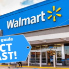 Exterior shot of a Walmart store